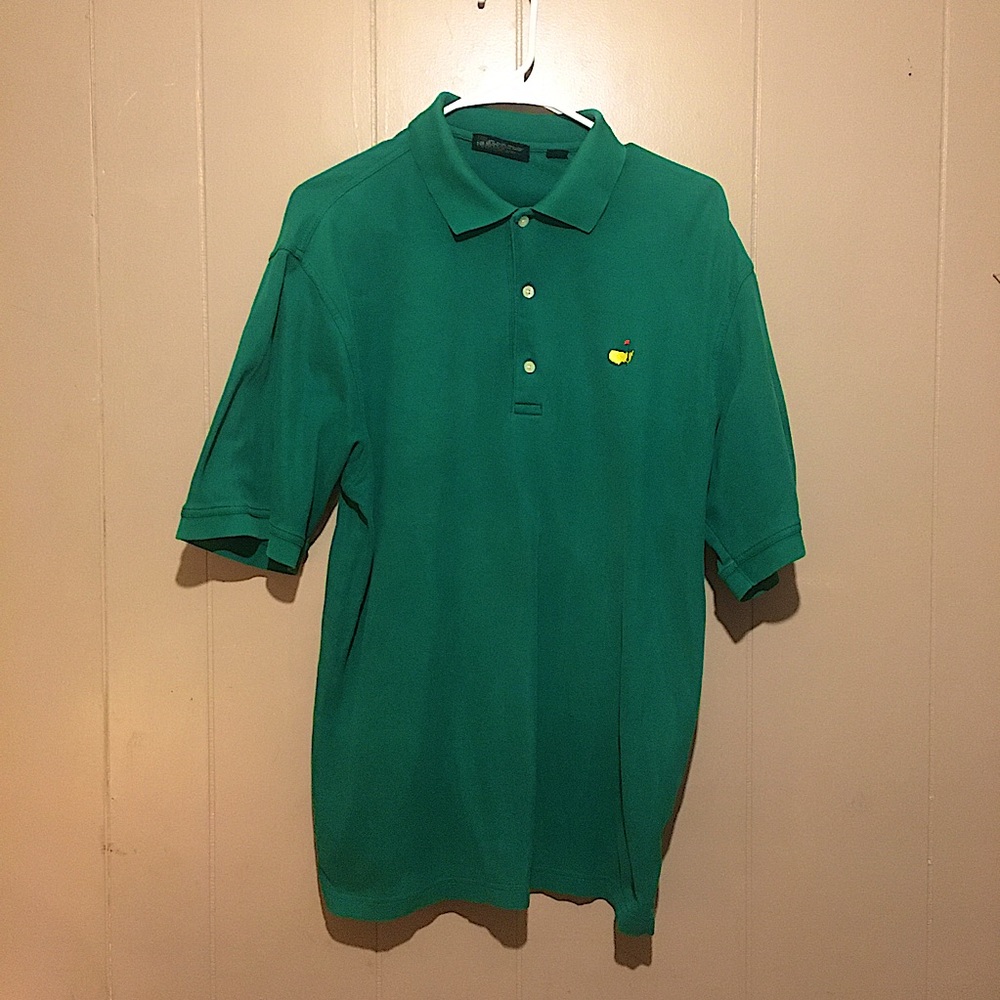 Masters Collection 60s Two Ply Mercerized Polo Golf Shirt Sz M Green